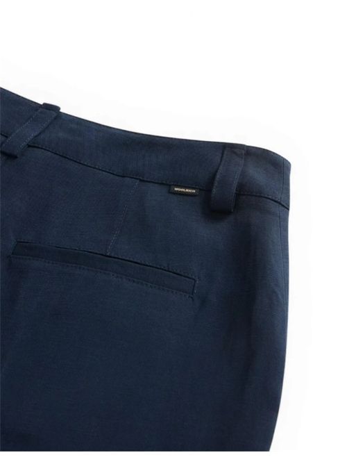 LYOCELL LINEN PANTS WOOLRICH | CFWWTR2025FRUT30433989 MELTON BLUE